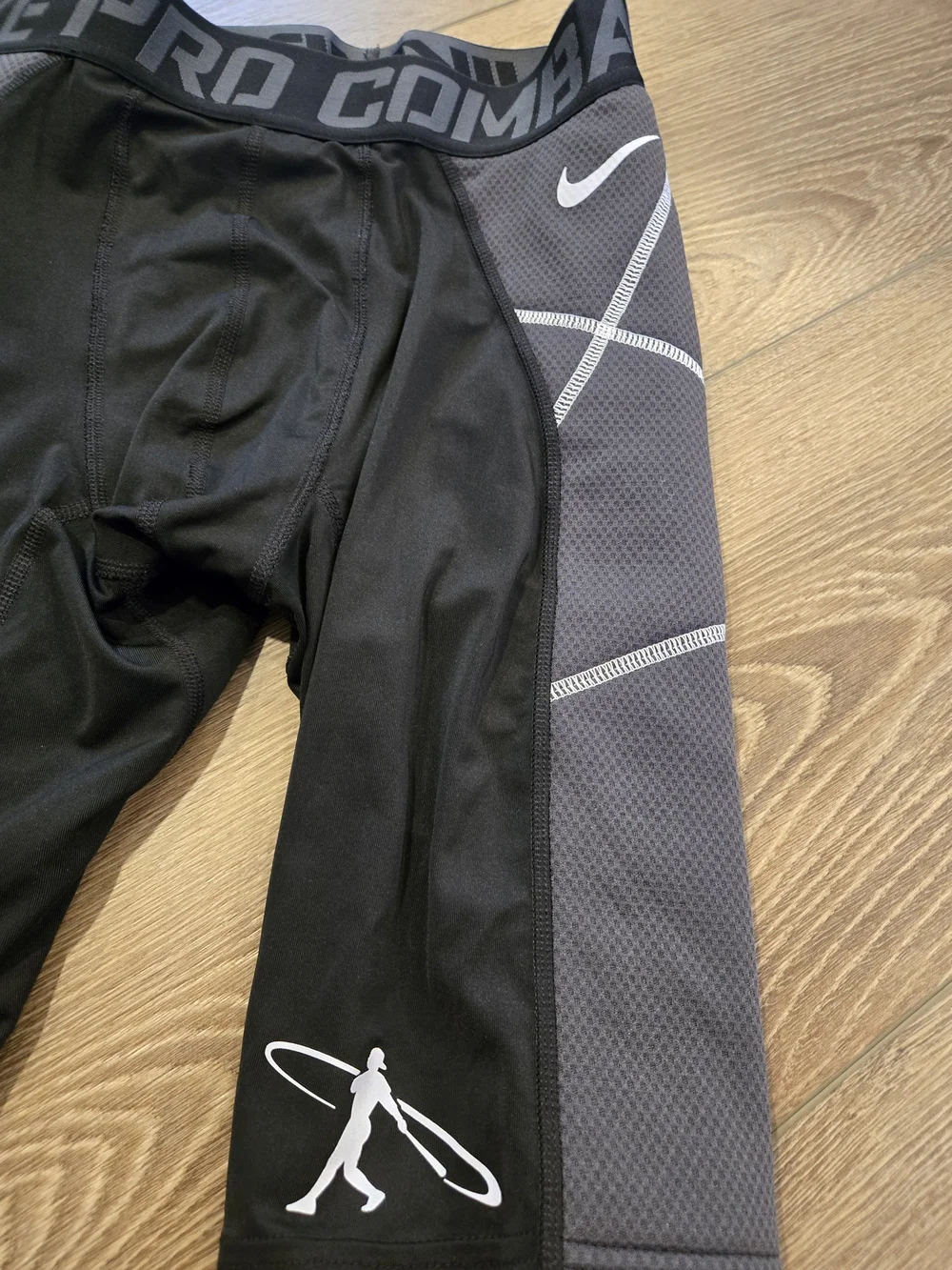 Nike Mens Black & Gray Dri-FIT Compression Shorts